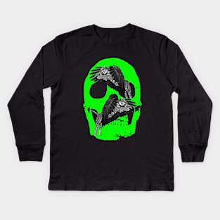 Tiger Skull #1 Kids Long Sleeve T-Shirt